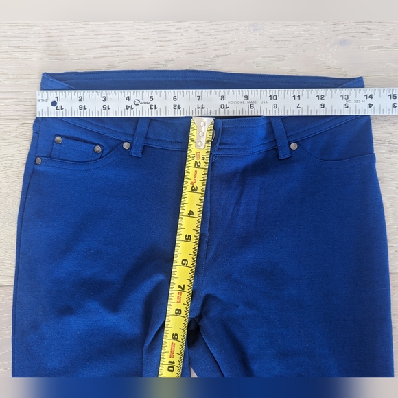 Unbranded Blue Stretch Ponte Skinny Pant; Size S/M - Picture 4 of 6